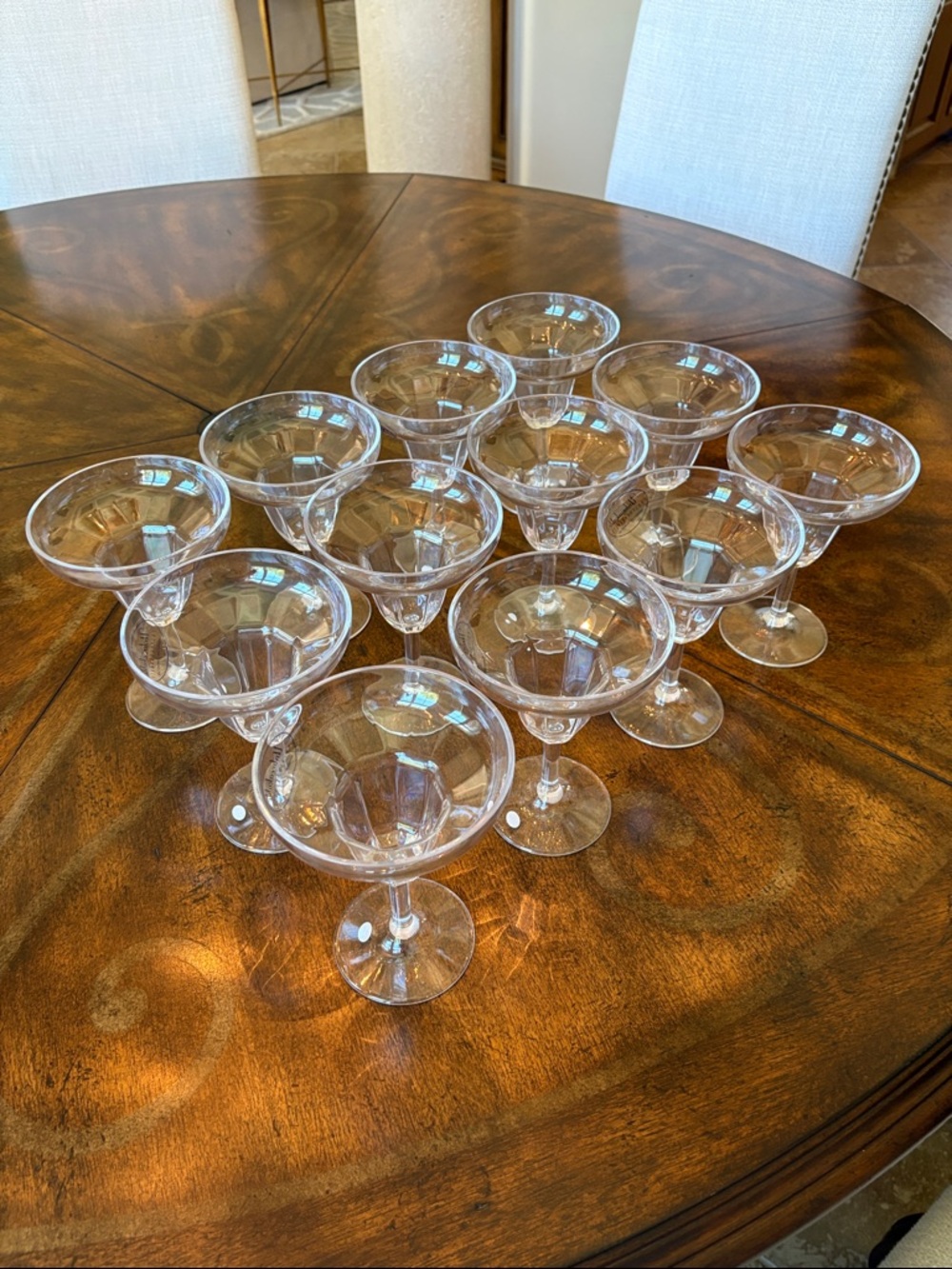 NWT Set of 12 Acrylic Margarita Glasses